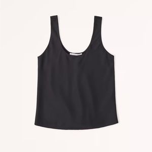 Abercrombie & Fitch Satin Scoopneck Cami